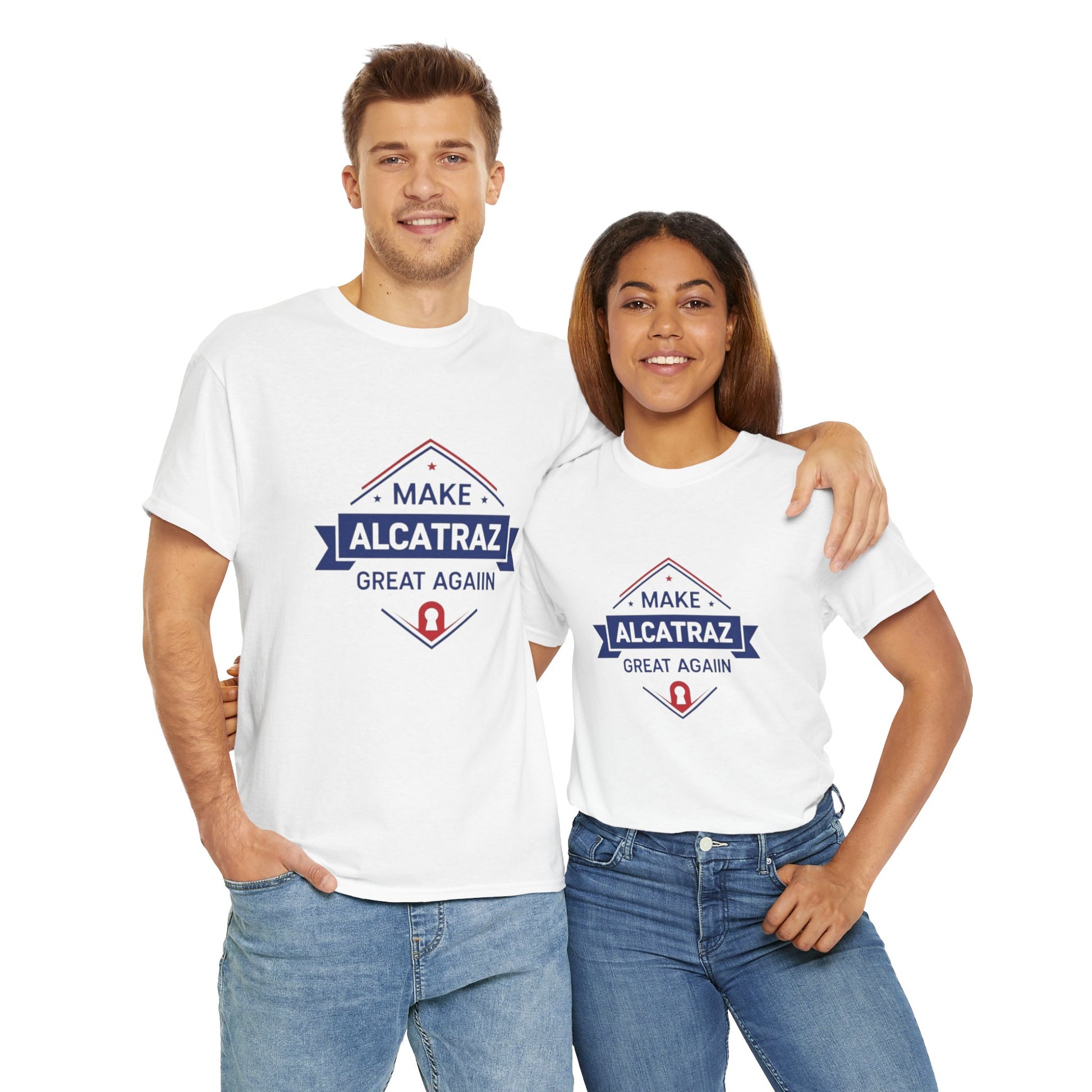 MAKE ALCATRAZ GREAT AGAIN Patriotic T-Shirt - Law and Order Strength - Unisex Tee by Alcatraz Clothing Company